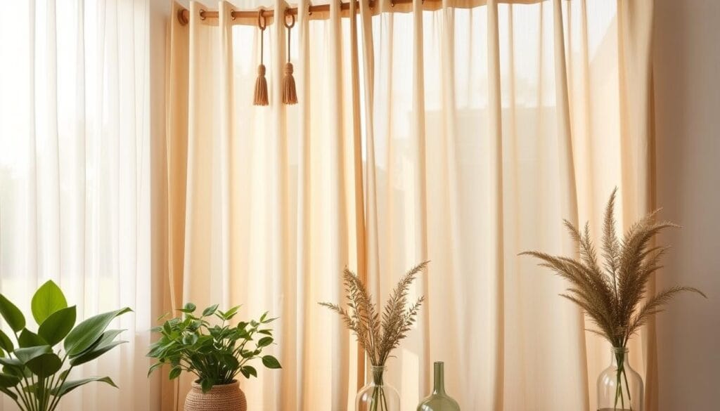 sustainable curtain decor