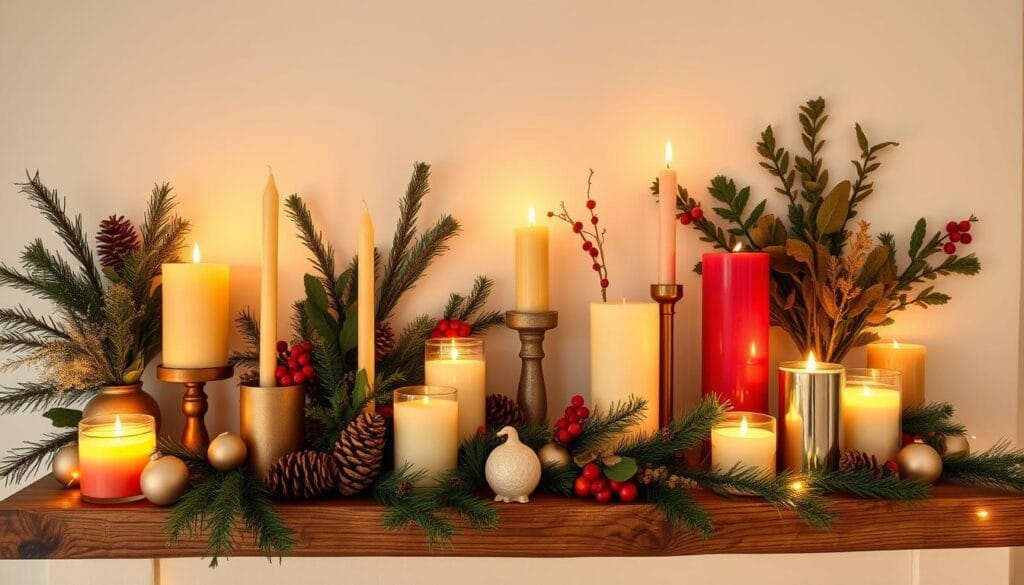 themed candle arrangements