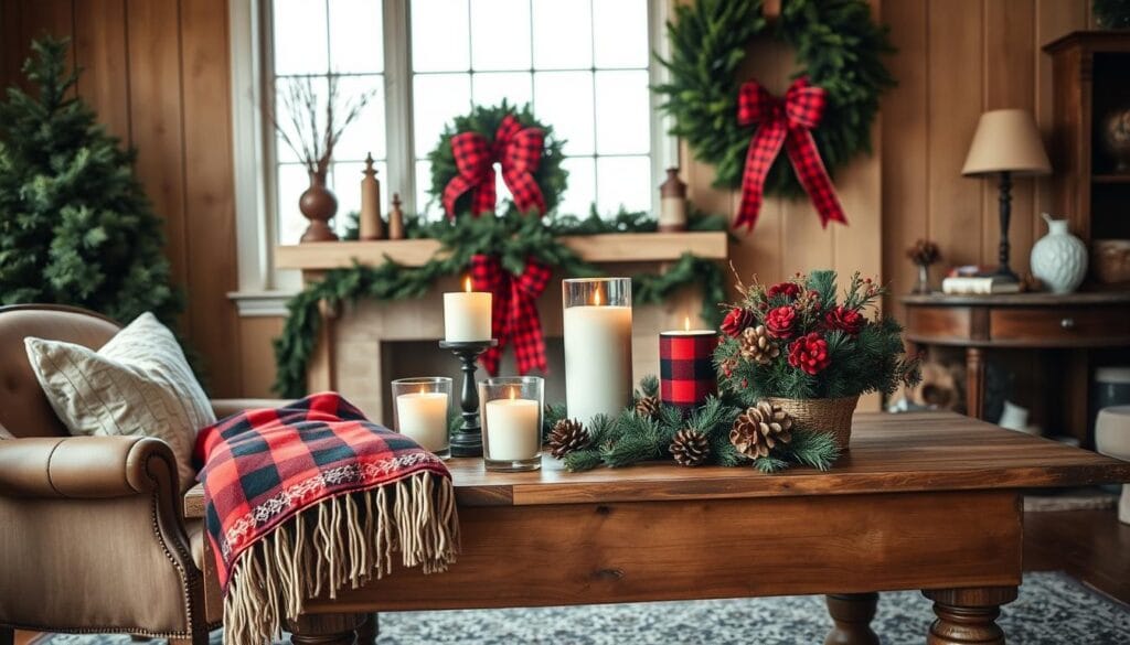 trendy buffalo check holiday accents