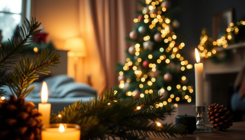 unique holiday decorating ideas with fairy lights