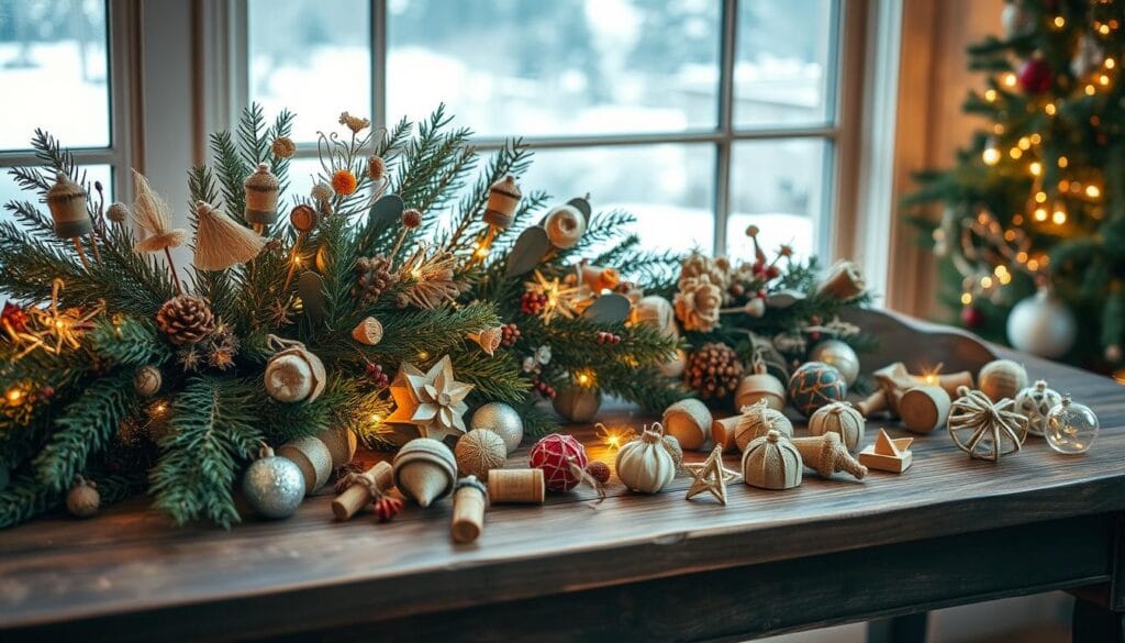 upcycled holiday decorations