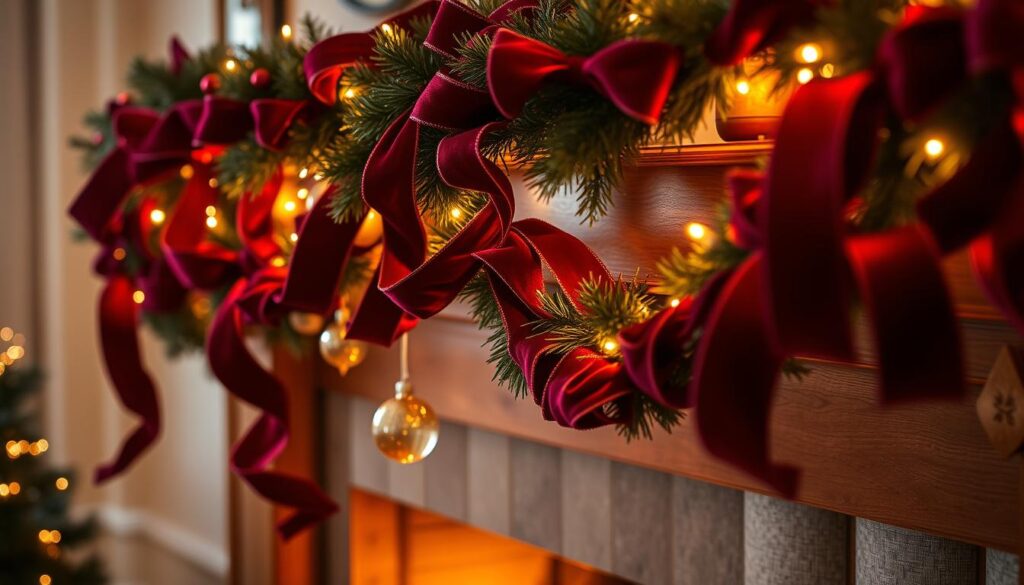 velvet ribbon garland