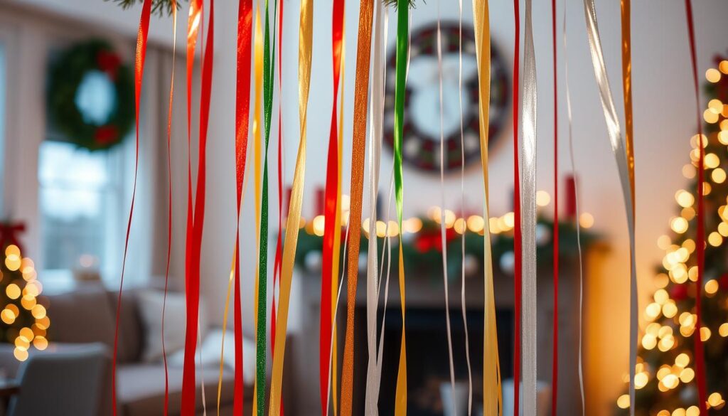 vertical ribbon holiday decorating ideas