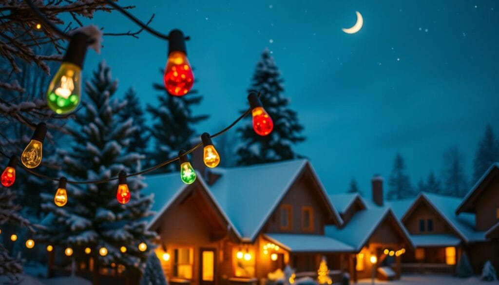 vintage Christmas lights