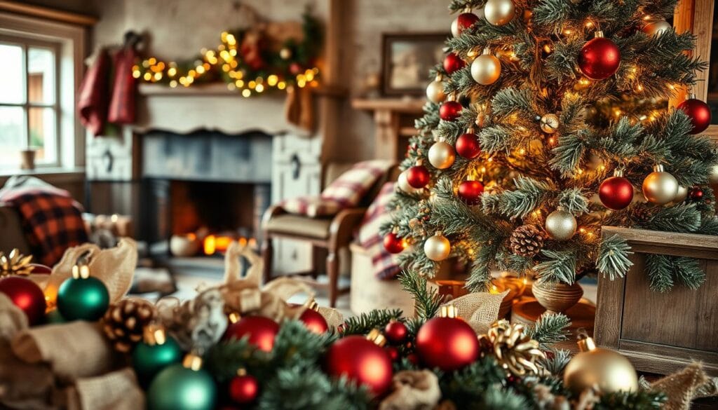 vintage christmas color palette