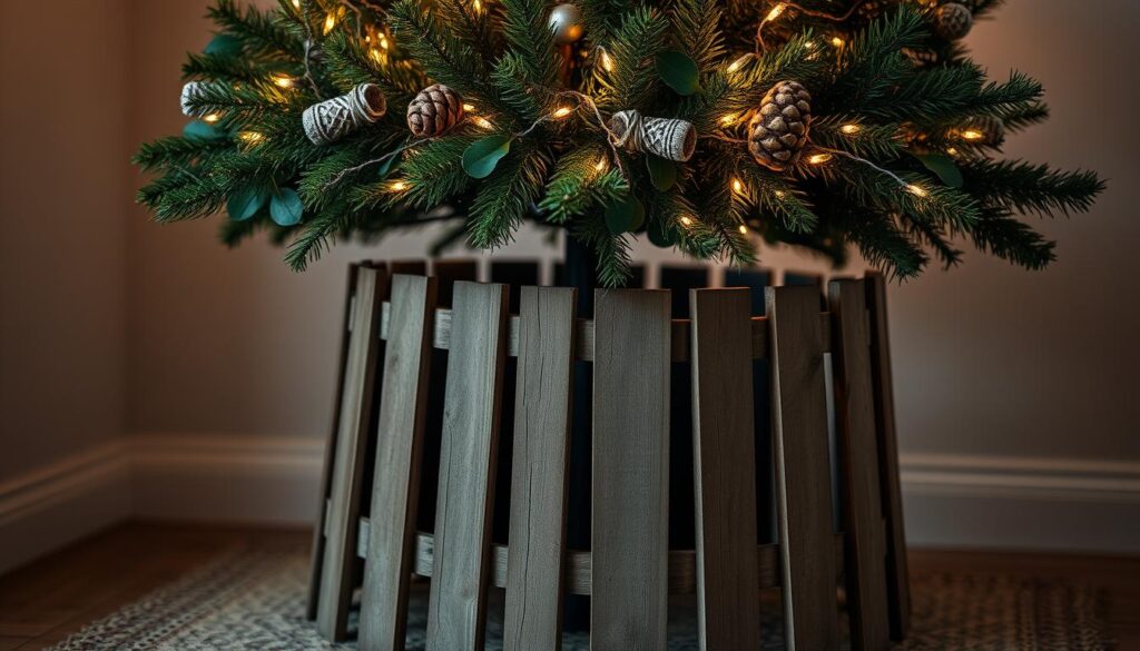 vintage tree stand decor