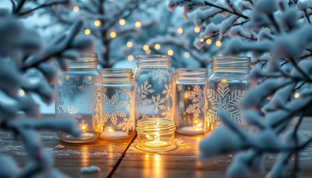 winter wonderland glass decor