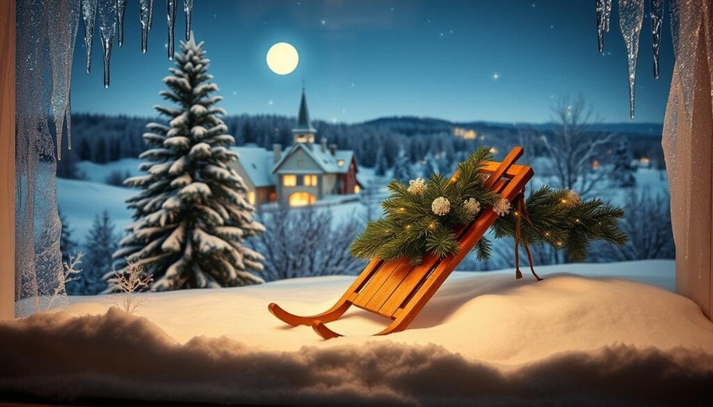winter wonderland window display