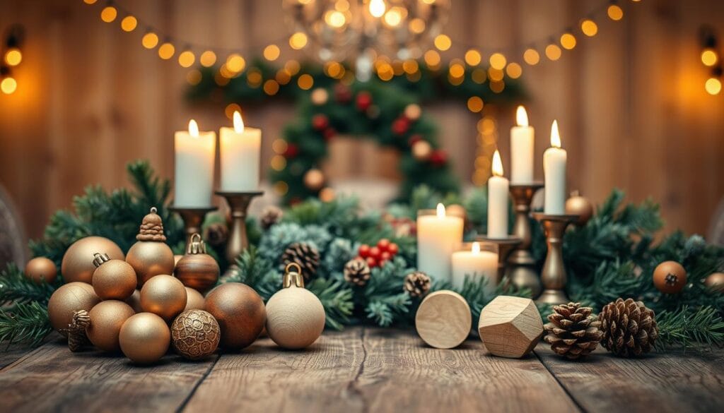 wooden Christmas centerpieces