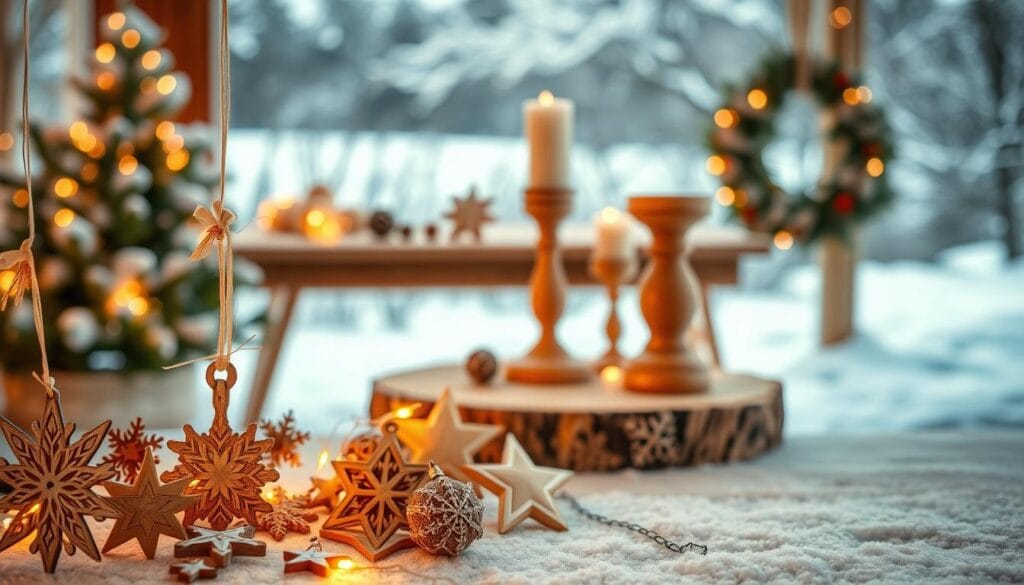 wooden Christmas decorations