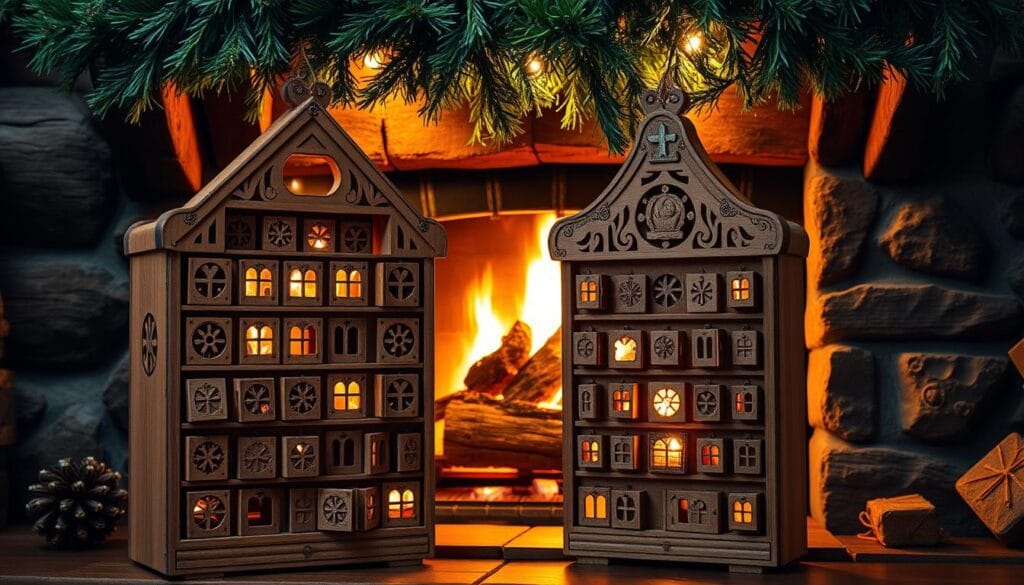 wooden advent calendar