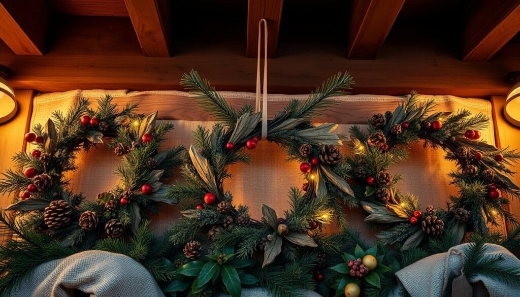 wooden christmas wreaths