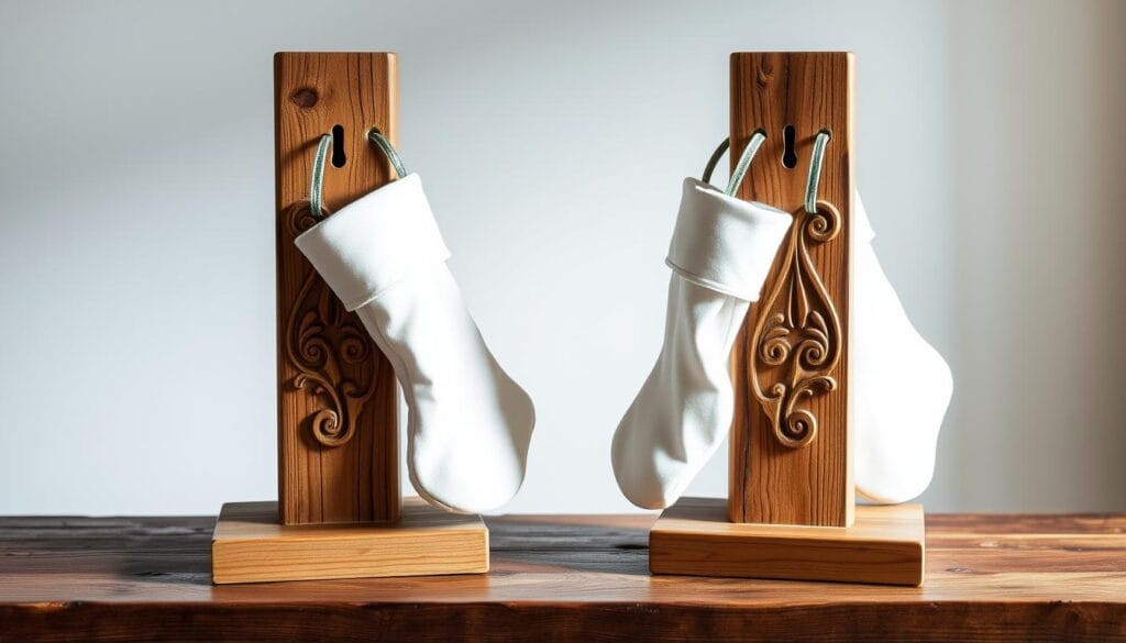 wooden stocking holders