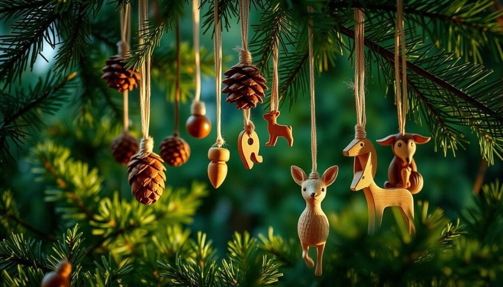 woodland-inspired ornaments