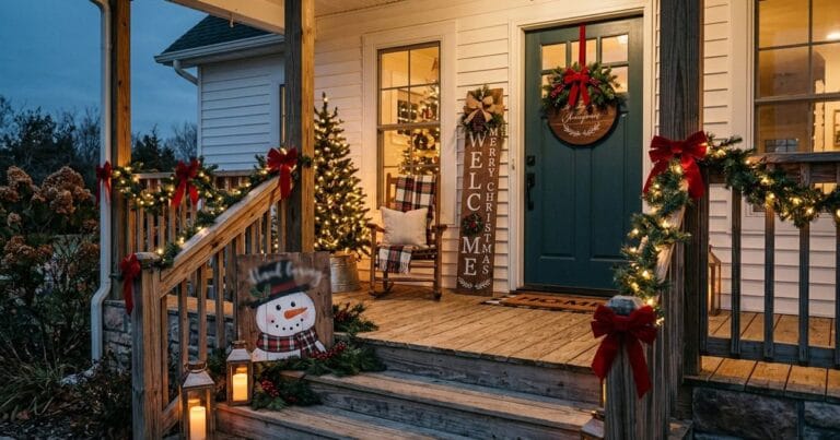 Rustic Christmas Porch Signs
