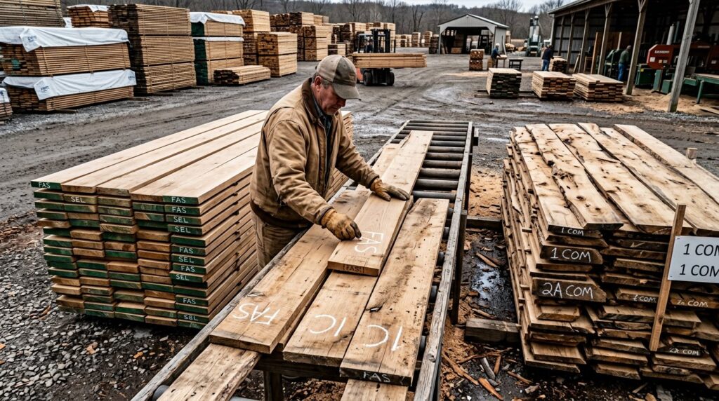 Types of Wood for Woodworking: Softwood vs Hardwood, Prices & How to Choose (2026) 6 hd wood guide 05 grading