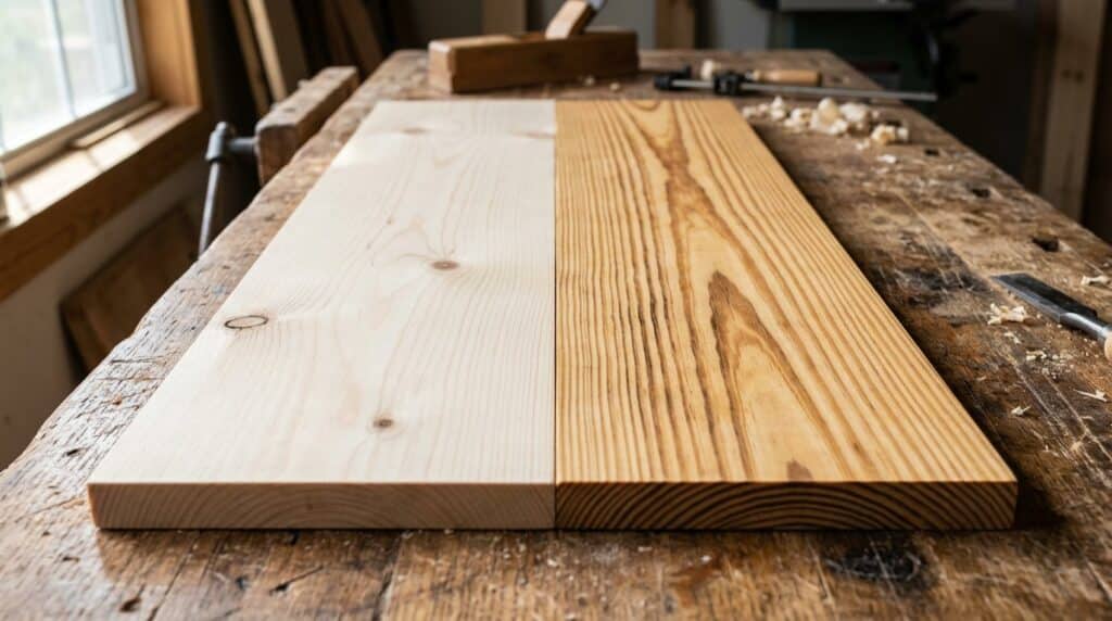 Types of Wood for Woodworking: Softwood vs Hardwood, Prices & How to Choose (2026) 8 hd wood guide 07 pine
